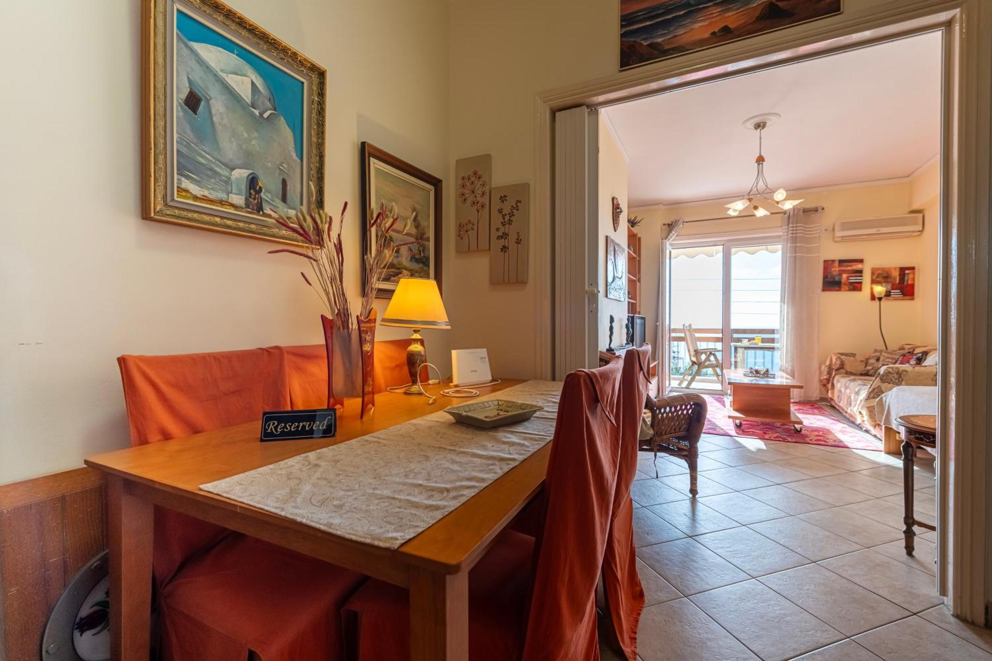 Sea View Apartment 100M From The Beach Saronida Eksteriør billede